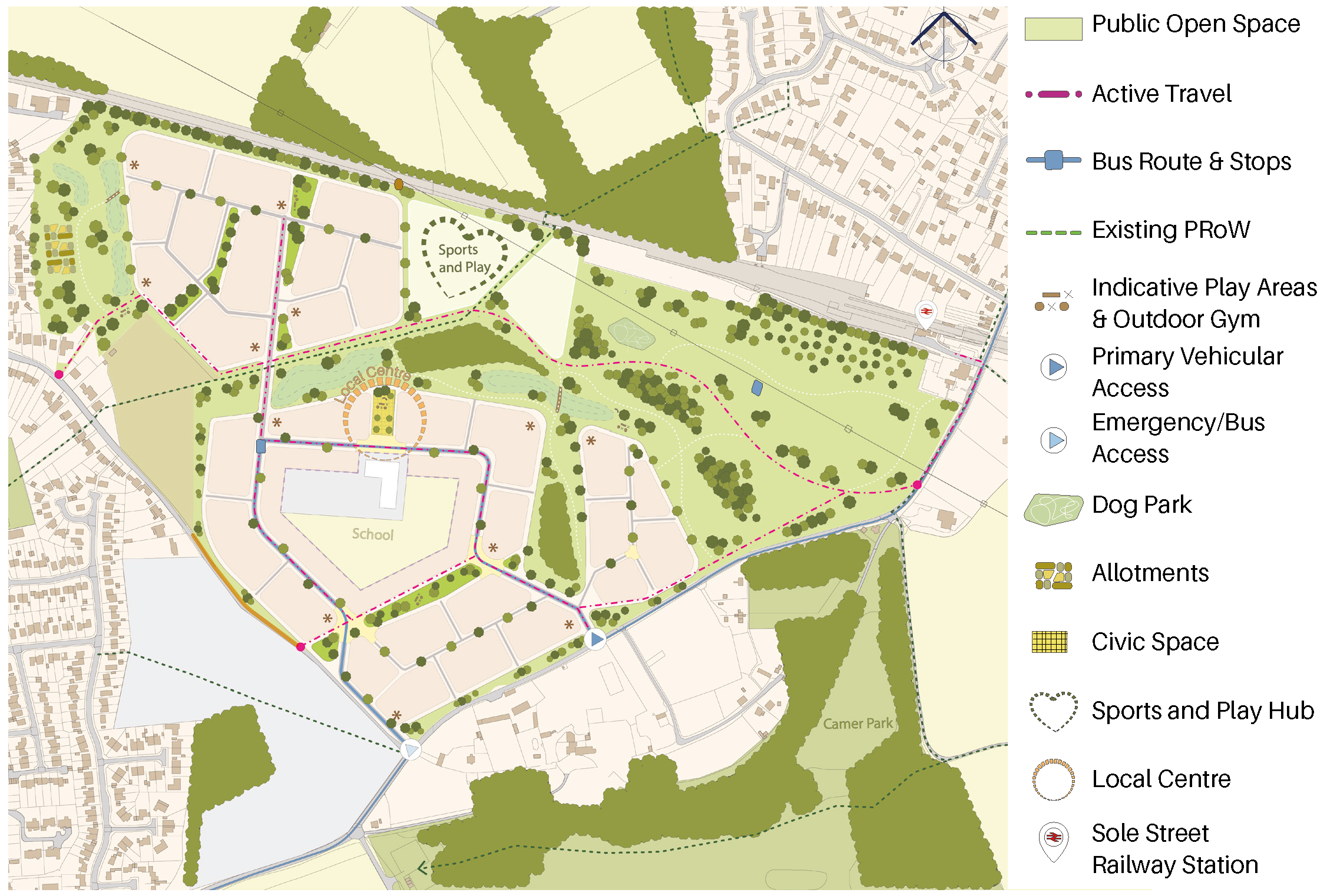 FINAL Meopham_Concept_Masterplan_RevC for public consultation_A5 Sheet FINALL